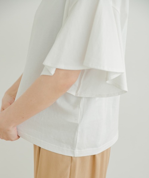 ITEMS URBANRESEARCH（アイテムズ アーバンリサーチ）の「シルケットライクフレアプルオーバー（Tシャツ/カットソー・レディース・オフホワイト/ブラック/ブルー/モカ・FREE）」の20枚目の写真