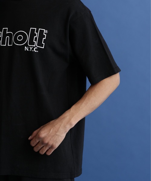 schott（ショット）の「Schott/ショット/SS T-SHIRT "BASIC LOGO"/ベーシックロゴ Tシャツ（Tシャツ/カットソー・メンズ・レッド/グリーン/グレー/ブラック/その他18/ホワイト系2・XL/L/M/2XL）」の18枚目の写真