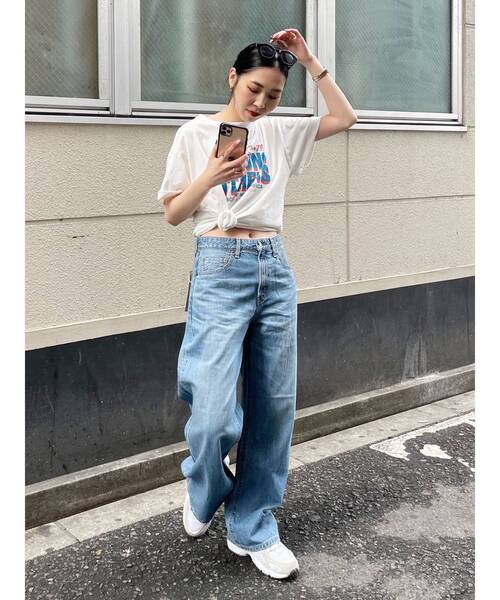 Ungrid(アングリッド)の「ツアーロゴルーズTee(Tシャツ/カットソー・レディース・オフホワイト/オレンジ/ブルー/チャコールグレー/イエロー・FREE)」の12枚目の写真