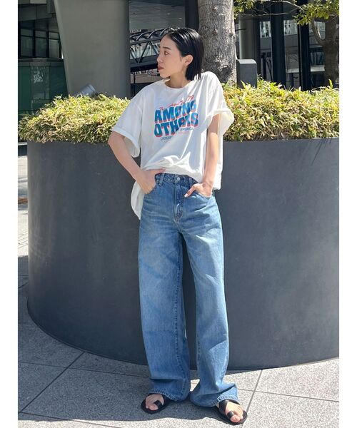 Ungrid(アングリッド)の「ツアーロゴルーズTee(Tシャツ/カットソー・レディース・オフホワイト/オレンジ/ブルー/チャコールグレー/イエロー・FREE)」の14枚目の写真