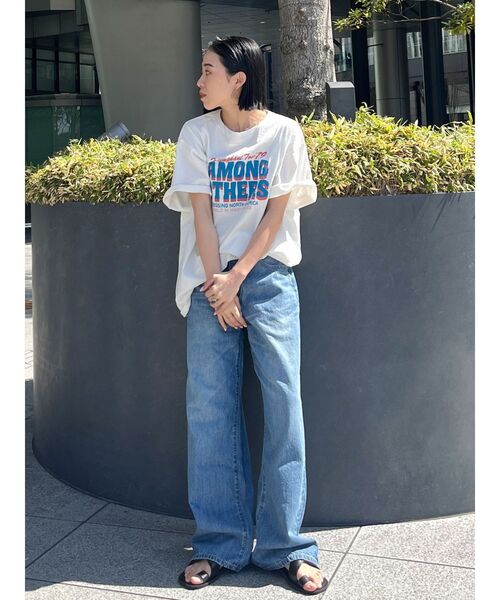 Ungrid(アングリッド)の「ツアーロゴルーズTee(Tシャツ/カットソー・レディース・オフホワイト/オレンジ/ブルー/チャコールグレー/イエロー・FREE)」の15枚目の写真