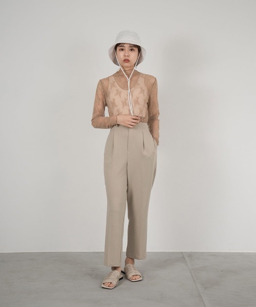 lawgy(ラウジー)の「see through lace tops(Tシャツ/カットソー・レディース・アイボリー/ベージュ/ピンクベージュ/ブラウン/カーキ系/ブルー系・FREE)」の15枚目の写真