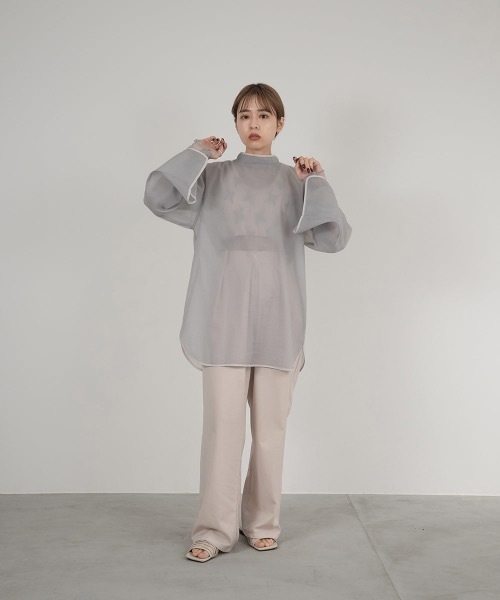 lawgy(ラウジー)の「see through lace tops(Tシャツ/カットソー・レディース・アイボリー/ベージュ/ピンクベージュ/ブラウン/カーキ系/ブルー系・FREE)」の16枚目の写真