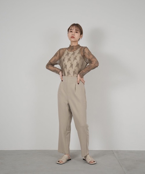 lawgy(ラウジー)の「see through lace tops(Tシャツ/カットソー・レディース・アイボリー/ベージュ/ピンクベージュ/ブラウン/カーキ系/ブルー系・FREE)」の17枚目の写真