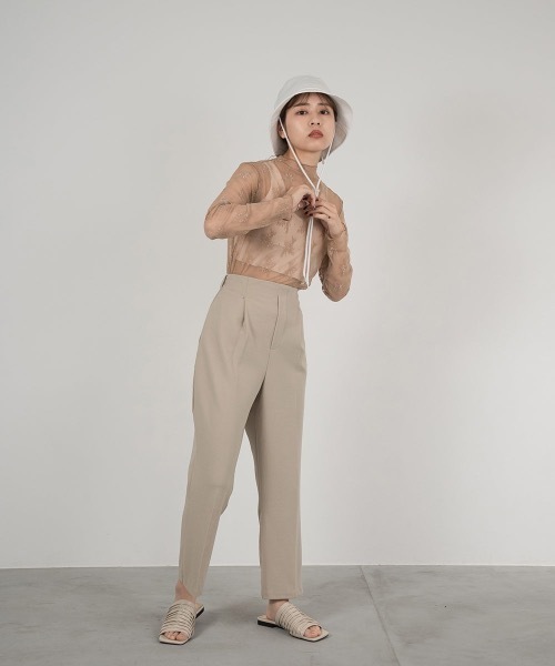 lawgy(ラウジー)の「see through lace tops(Tシャツ/カットソー・レディース・アイボリー/ベージュ/ピンクベージュ/ブラウン/カーキ系/ブルー系・FREE)」の21枚目の写真