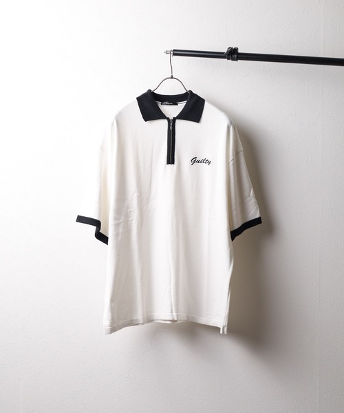 【セール】★Bling leads★サマーニット ハーフジップポロシャツ（ポロシャツ）｜Bling Leads（ブリングリーズ）