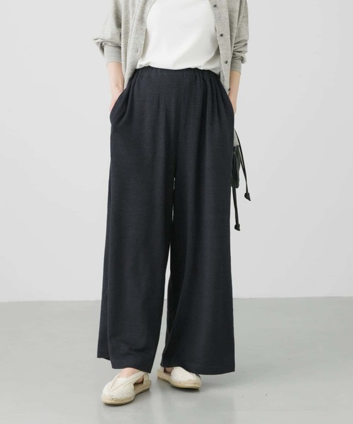 即日発送可！今期＊新品 かぐれ　リネンイージーパンツ　ブラック かぐれ（カグレ）の「リネンカットイージーパンツ（その他パンツ