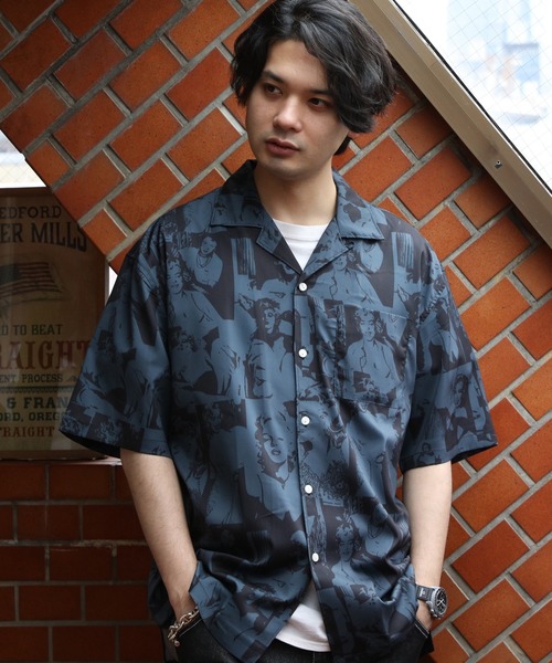 ８(eight)（エイト）の「とろみ半袖シャツ（シャツ/ブラウス・メンズ・ブラック系その他/ホワイト系その他2/ホワイト系その他4/ブラック系その他3/ブラック系その他5/ホワイト系3/ホワイト系その他5/ホワイト系その他7/ブラック系その他2/ホワイト系1/グレー系その他/イエロー系その他/ブラック系その他4/ブラック系その他6/テラコッタ/ブラック系その他7/ホワイト系その他3/ホワイト系2/グリーン系その他/ホワイト系その他6/ホワイト系その他・X-LARGE/MEDIUM/LARGE）」の19枚目の写真