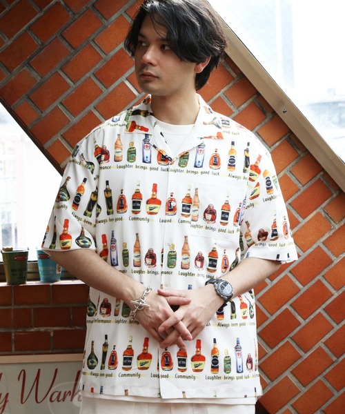 ８(eight)（エイト）の「とろみ半袖シャツ（シャツ/ブラウス・メンズ・ブラック系その他/ホワイト系その他2/ホワイト系その他4/ブラック系その他3/ブラック系その他5/ホワイト系3/ホワイト系その他5/ホワイト系その他7/ブラック系その他2/ホワイト系1/グレー系その他/イエロー系その他/ブラック系その他4/ブラック系その他6/テラコッタ/ブラック系その他7/ホワイト系その他3/ホワイト系2/グリーン系その他/ホワイト系その他6/ホワイト系その他・X-LARGE/MEDIUM/LARGE）」の3枚目の写真