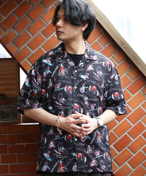 ８(eight)（エイト）の「とろみ半袖シャツ（シャツ/ブラウス・メンズ・ブラック系その他/ホワイト系その他2/ホワイト系その他4/ブラック系その他3/ブラック系その他5/ホワイト系3/ホワイト系その他5/ホワイト系その他7/ブラック系その他2/ホワイト系1/グレー系その他/イエロー系その他/ブラック系その他4/ブラック系その他6/テラコッタ/ブラック系その他7/ホワイト系その他3/ホワイト系2/グリーン系その他/ホワイト系その他6/ホワイト系その他・X-LARGE/MEDIUM/LARGE）」の16枚目の写真