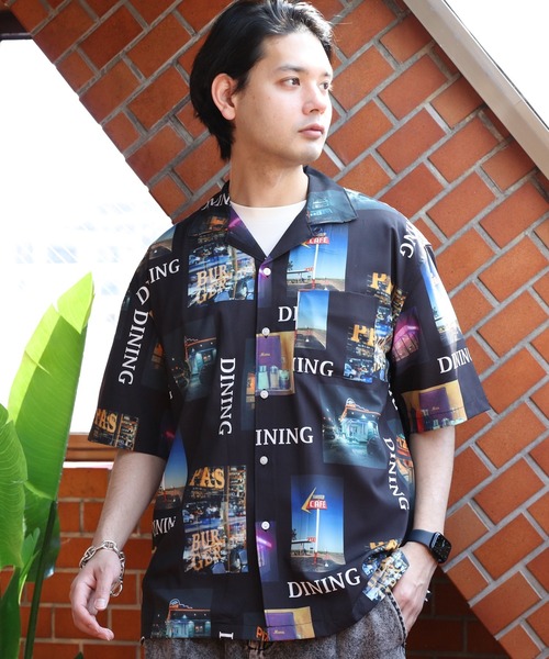 ８(eight)（エイト）の「とろみ半袖シャツ（シャツ/ブラウス・メンズ・ブラック系その他/ホワイト系その他2/ホワイト系その他4/ブラック系その他3/ブラック系その他5/ホワイト系3/ホワイト系その他5/ホワイト系その他7/ブラック系その他2/ホワイト系1/グレー系その他/イエロー系その他/ブラック系その他4/ブラック系その他6/テラコッタ/ブラック系その他7/ホワイト系その他3/ホワイト系2/グリーン系その他/ホワイト系その他6/ホワイト系その他・X-LARGE/MEDIUM/LARGE）」の17枚目の写真