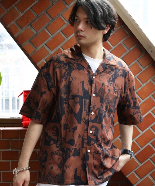 ８(eight)（エイト）の「とろみ半袖シャツ（シャツ/ブラウス・メンズ・ブラック系その他/ホワイト系その他2/ホワイト系その他4/ブラック系その他3/ブラック系その他5/ホワイト系3/ホワイト系その他5/ホワイト系その他7/ブラック系その他2/ホワイト系1/グレー系その他/イエロー系その他/ブラック系その他4/ブラック系その他6/テラコッタ/ブラック系その他7/ホワイト系その他3/ホワイト系2/グリーン系その他/ホワイト系その他6/ホワイト系その他・X-LARGE/MEDIUM/LARGE）」の20枚目の写真