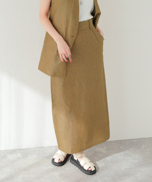 JOURNAL STANDARD（ジャーナルスタンダード）の「リネンチンツスカート