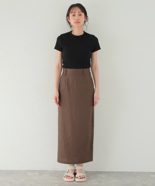 JOURNAL STANDARD（ジャーナルスタンダード）の「リネンチンツスカート