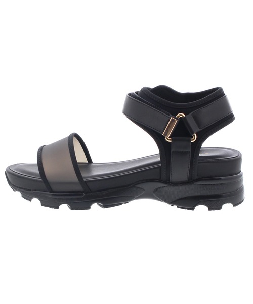 JELLY BEANS（ジェリービーンズ）の「スモークフィルムベルトスポーツサンダル(217-10282)JELLY BEANS(ジェリービーンズ)（サンダル・レディース・ホワイト/ブラック/ベージュ・M/L/S）」の14枚目の写真