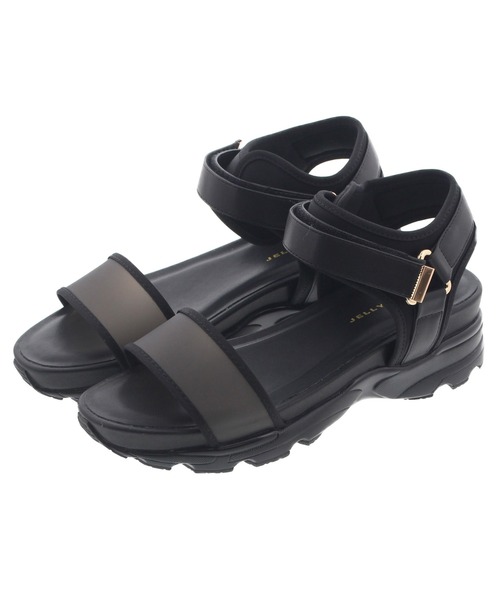 JELLY BEANS（ジェリービーンズ）の「スモークフィルムベルトスポーツサンダル(217-10282)JELLY BEANS(ジェリービーンズ)（サンダル・レディース・ホワイト/ブラック/ベージュ・M/L/S）」の11枚目の写真