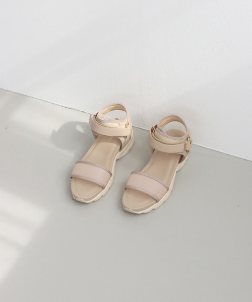 JELLY BEANS（ジェリービーンズ）の「スモークフィルムベルトスポーツサンダル(217-10282)JELLY BEANS(ジェリービーンズ)（サンダル・レディース・ホワイト/ブラック/ベージュ・M/L/S）」の21枚目の写真