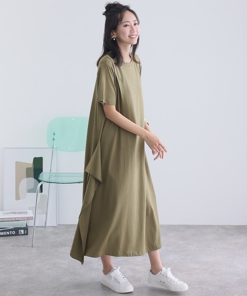 ショルダータックフレアワンピース（ワンピース）｜ElegChic（エレグシック）