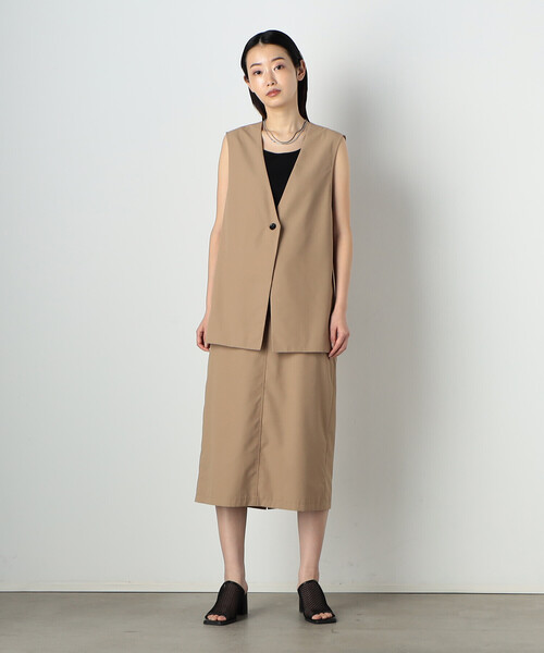 COMME CA ISM(コムサイズム)の「【セットアップ対応】ジレ(ベスト・レディース・オレンジ/キャメル/アイボリー・MEDIUM/LARGE)」の13枚目の写真