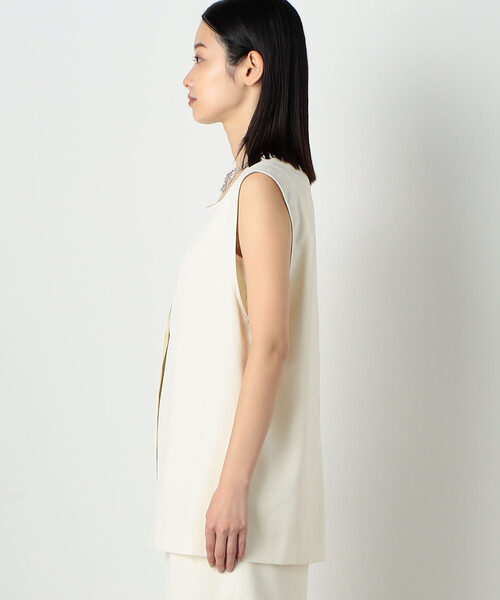 COMME CA ISM(コムサイズム)の「【セットアップ対応】ジレ(ベスト・レディース・オレンジ/キャメル/アイボリー・MEDIUM/LARGE)」の16枚目の写真