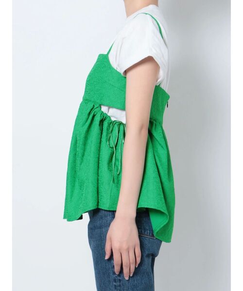Ungrid（アングリッド）の「サイドオープンジャカードキャミ（シャツ/ブラウス・レディース・オフホワイト/グリーン/ブラック・FREE）」の21枚目の写真