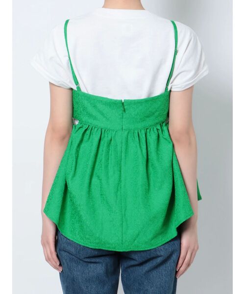 Ungrid（アングリッド）の「サイドオープンジャカードキャミ（シャツ/ブラウス・レディース・オフホワイト/グリーン/ブラック・FREE）」の22枚目の写真