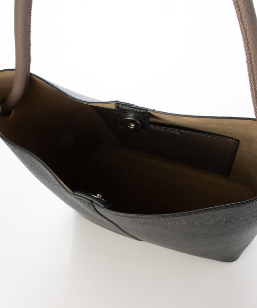 cache cache(カシュ カシュ)の「カシュカシュ cachecache / 丸ハンドルスクエアバケツワンショルダー(ショルダーバッグ・レディース・シルバー/ブラック/サックスブルー・FREE)」の18枚目の写真