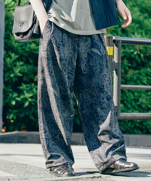 JOURNAL STANDARD（ジャーナルスタンダード）の「P/TRO パターンオーバーパンツ（その他パンツ・メンズ・ベージュ/ボルドー/ブラック系その他/チャコールグレー・MEDIUM/SMALL/LARGE）」の2枚目の写真