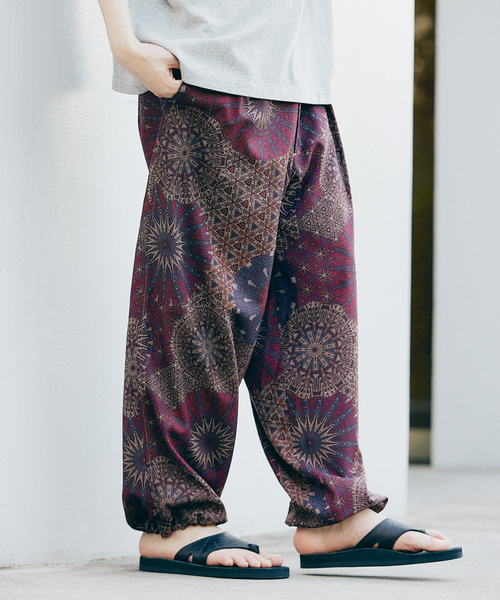 JOURNAL STANDARD（ジャーナルスタンダード）の「P/TRO パターンオーバーパンツ（その他パンツ・メンズ・ベージュ/ボルドー/ブラック系その他/チャコールグレー・MEDIUM/SMALL/LARGE）」の6枚目の写真