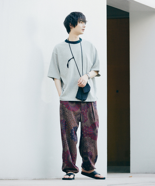 JOURNAL STANDARD（ジャーナルスタンダード）の「P/TRO パターンオーバーパンツ（その他パンツ・メンズ・ベージュ/ボルドー/ブラック系その他/チャコールグレー・MEDIUM/SMALL/LARGE）」の9枚目の写真