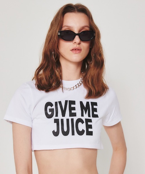 tシャツ A'GAM/9×.kom「CRANK/クランク」FUR STRIPE CROP TOP/ファーボーダークロップ レディース A'GAM/9×.kom『CRANK/クランク』FUR STRIPE CROP TOP/ファー