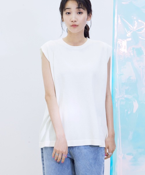 Jayro（ジャイロ）の「脇タックプルオーバー（Tシャツ/カットソー・レディース・ホワイト系その他/ブラック系その他/ブルー/ブラック・M）」の13枚目の写真