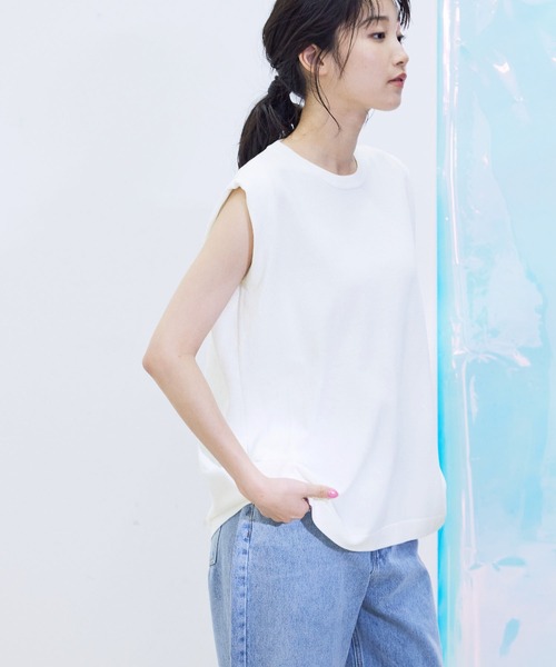 Jayro（ジャイロ）の「脇タックプルオーバー（Tシャツ/カットソー・レディース・ホワイト系その他/ブラック系その他/ブルー/ブラック・M）」の16枚目の写真
