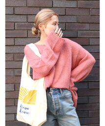 Ungrid | 透かし編みル－ズニット(ニット/セーター)