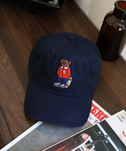 TESTIFY(テスティファイ)の「TESTIFY クマ刺繍キャップ カジュアル ユニセックス 動物柄/Summer Bear Cap(キャップ・レディース・ベージュ/ネイビー/ブラック/ブルー/ブラック系その他/ホワイト/ホワイト系その他/インディゴブルー/ブルー系その他/ブラック系/チャコールグレー/ピンク/ベージュ系その他/ブラック系その他2/ネイビー系・FREE)」の14枚目の写真
