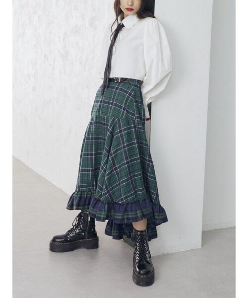 jouetie（ジュエティ）の「タイクロップドシャツ（シャツ/ブラウス・レディース・グレー/レッド/オフホワイト/イエロー・MEDIUM）」の5枚目の写真