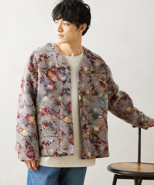 【JOURNALSTANDARD relume】ゴブラン風ジャケットカーディガン JOURNAL STANDARD relume（ジャーナルスタンダード レリューム
