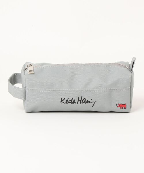 Keith Haring(キース・ヘリング)の「【 Keith Haring / キースへリング 】 アートプリント マルチ ペンケース(ステーショナリー・メンズ・グレー/グリーン/ブラック/ピンク・FREE)」の9枚目の写真