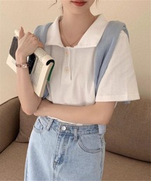 MAISON DE THERESE | ハーフボタンポロシャツ(ポロシャツ)