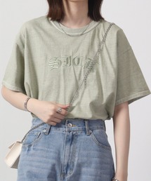 MODISH GAZE ピグメントSICK刺繍Tシャツ 半袖