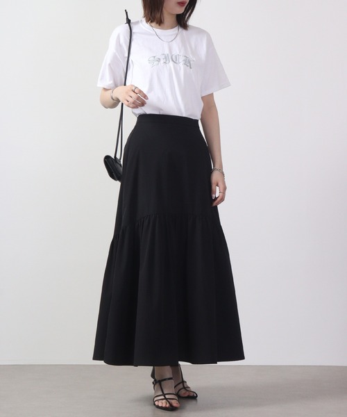 MODISH GAZE（モディシュガゼ）の「MODISH GAZE ピグメントSICK刺繍Tシャツ 半袖（Tシャツ/カットソー・メンズ・スミクロ/オリーブ/ホワイト/バーガンディー・L/M/XL）」の9枚目の写真