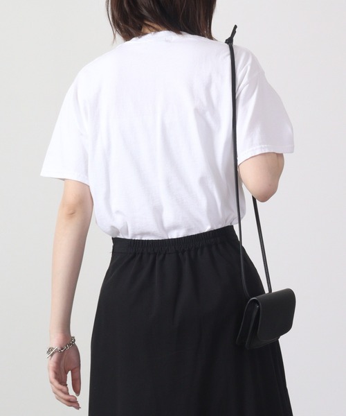 MODISH GAZE（モディシュガゼ）の「MODISH GAZE ピグメントSICK刺繍Tシャツ 半袖（Tシャツ/カットソー・メンズ・スミクロ/オリーブ/ホワイト/バーガンディー・L/M/XL）」の8枚目の写真