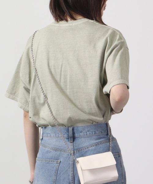 MODISH GAZE（モディシュガゼ）の「MODISH GAZE ピグメントSICK刺繍Tシャツ 半袖（Tシャツ/カットソー・メンズ・スミクロ/オリーブ/ホワイト/バーガンディー・L/M/XL）」の20枚目の写真
