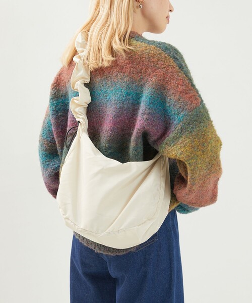 FREAK'S STORE（フリークスストア）の「限定展開　ギャザー ショルダーバッグ（ショルダーバッグ・レディース・オリーブ/ブラック/ナチュラル・ONE SIZE）」の6枚目の写真