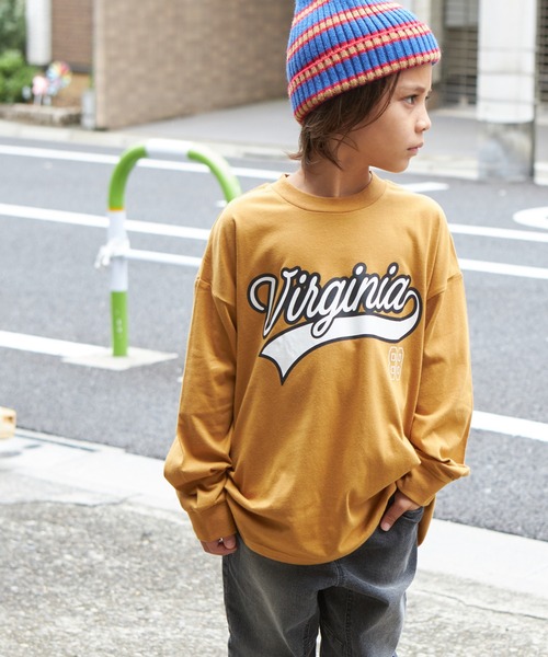 PAIRMANON STREET（ペアマノンストリート）の「【PAIRMANON STREET】【かぞくおそろい】ビッグシルエット 長袖プリントTシャツ（Tシャツ/カットソー・キッズ・ホワイト系その他2/ブラック系その他4/パープル系その他/ブラック系その他3/レッド系その他/グリーン系その他3/ブルー系その他/ホワイト系その他/ベージュ系その他2/マスタード/ブルー系その他2/ブラック系その他/ブラック系その他2/ベージュ系その他/ブルー系その他3/テラコッタ/グリーン系その他/オレンジ系その他/イエロー系その他/グリーン系その他2・90/150/130/140/100/110/120）」の18枚目の写真