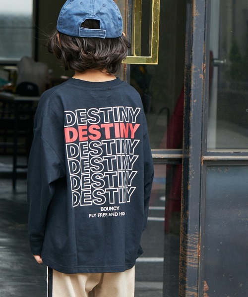 PAIRMANON STREET（ペアマノンストリート）の「【PAIRMANON STREET】【かぞくおそろい】ビッグシルエット 長袖プリントTシャツ（Tシャツ/カットソー・キッズ・ホワイト系その他2/ブラック系その他4/パープル系その他/ブラック系その他3/レッド系その他/グリーン系その他3/ブルー系その他/ホワイト系その他/ベージュ系その他2/マスタード/ブルー系その他2/ブラック系その他/ブラック系その他2/ベージュ系その他/ブルー系その他3/テラコッタ/グリーン系その他/オレンジ系その他/イエロー系その他/グリーン系その他2・90/150/130/140/100/110/120）」の7枚目の写真