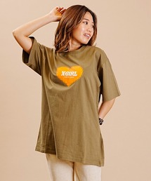 【ムラサキスポーツ別注】X-GIRL/エックスガール ロゴTシャツ プリントTee 半袖Tシャツ 105232011037