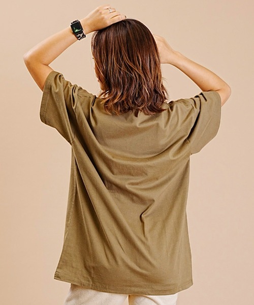 X-girl（エックスガール）の「【ムラサキスポーツ別注】X-GIRL/エックスガール ロゴTシャツ プリントTee 半袖Tシャツ  105232011037（Tシャツ/カットソー・レディース・ホワイト/オリーブ/ブラック・L/XL/M）」の16枚目の写真