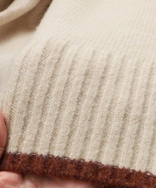reca（レカ）の「バイカラーハイネックニットプルオーバー（ニット/セーター・レディース・チャコール/ベージュ/オートミール・FREE）」の12枚目の写真