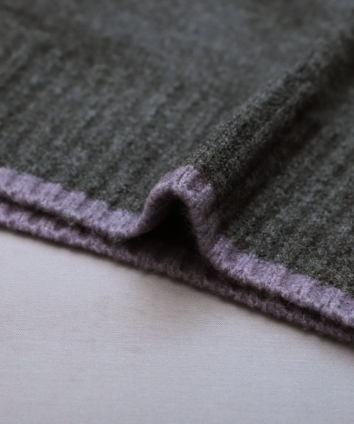 reca（レカ）の「バイカラーハイネックニットプルオーバー（ニット/セーター・レディース・チャコール/ベージュ/オートミール・FREE）」の15枚目の写真